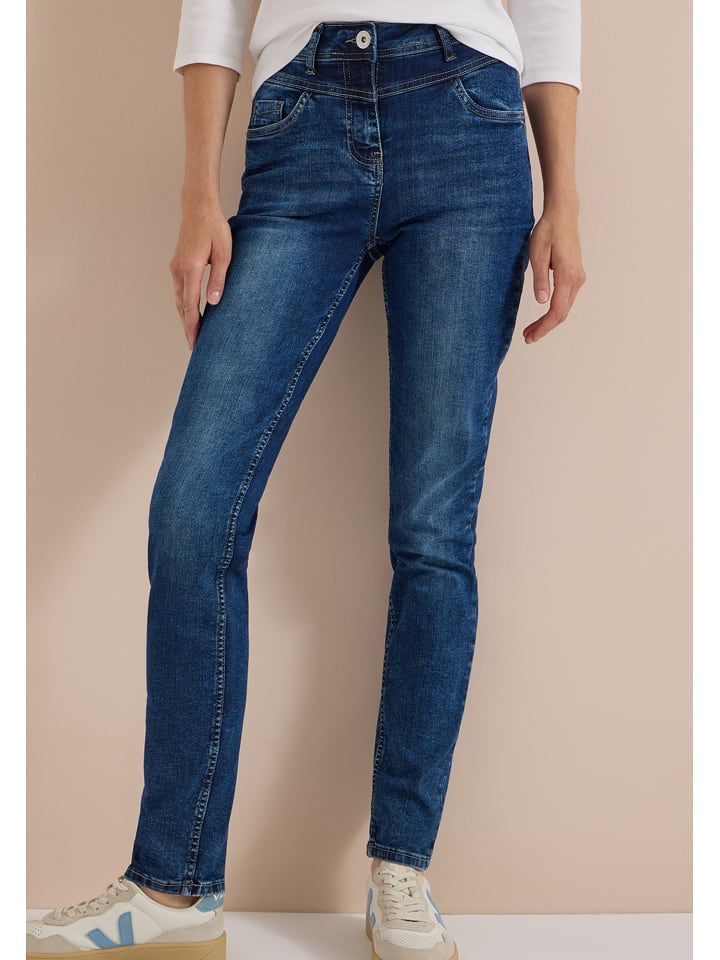 Cecil Jeans - Slim fit - in Dunkelblau - W26/L30