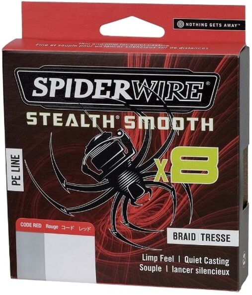 Spiderwire Stealth Smooth 8 Braid - Code Red 150m-0,09mm