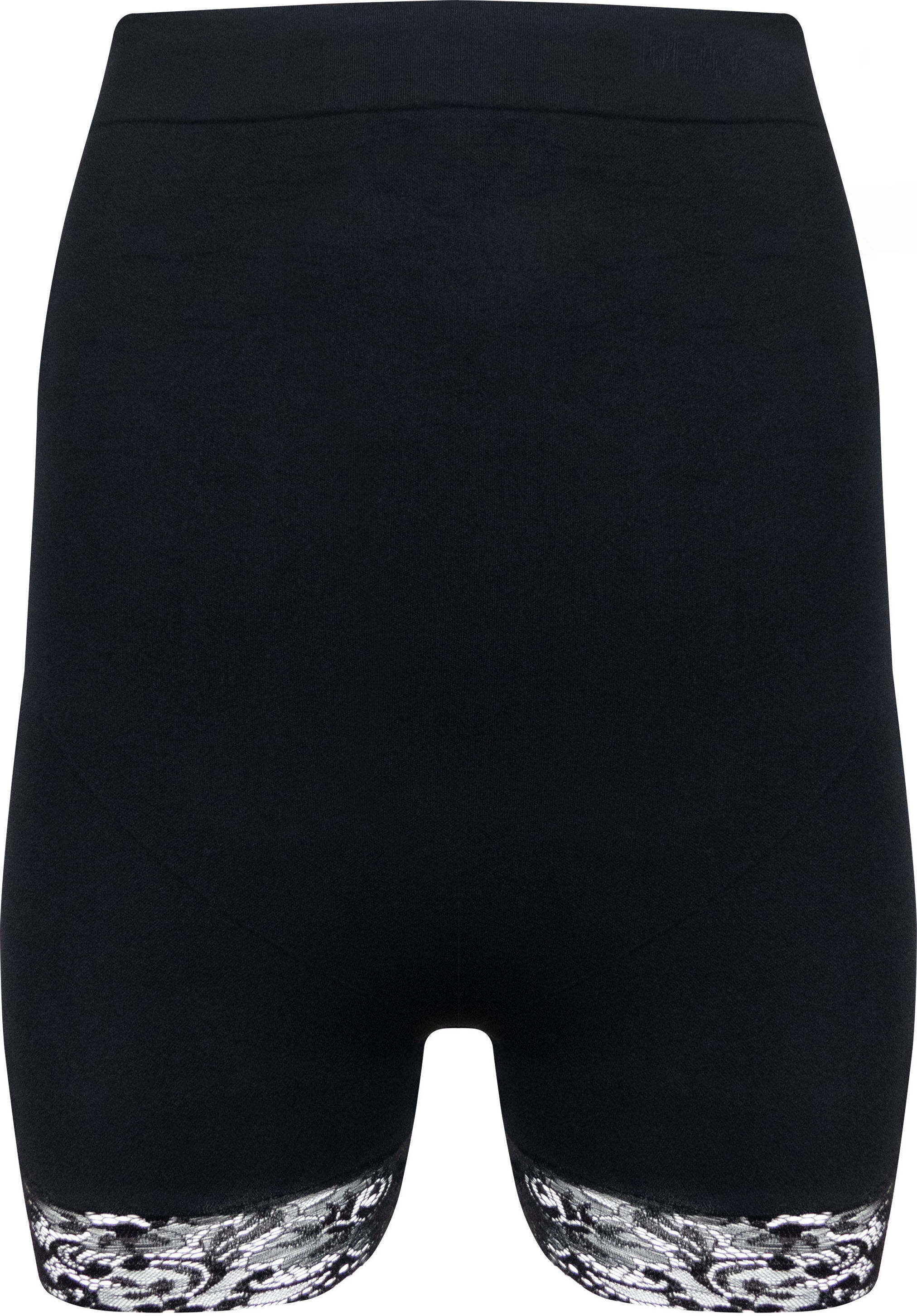 Shapinghose MAGIC BODYFASHION, Damen, Gr. M, schwarz, Microfaser, Obermaterial: 89% Polyamid, 11% Elasthan, unifarben, eng, Unterhosen Shapinghose, nahtlos mit Spitzendetails