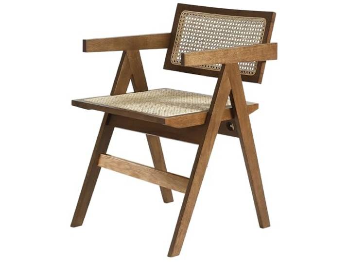 LIMHOME 2er Set FSC® Esszimmerstuhl SW020 (Packung, 2 St), Eichenholzrahmen mit Sitzfläche aus Wiener Geflecht, Montage erforderlich Farbe Oak (Walnuss)