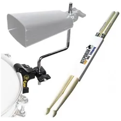 Latin Percussion LP LP592B-X Percussion Halterung mit Schlagzeugstöcken, Perkussion