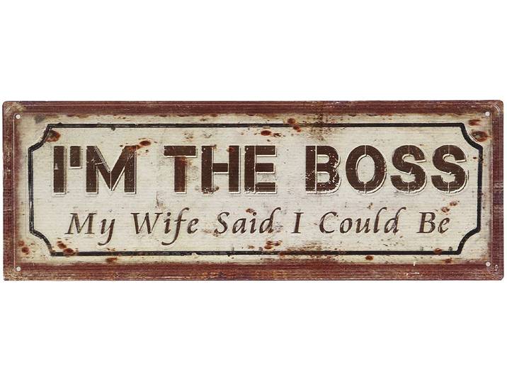 Metallbild AMBIENTE HAUS Metallbild - Boss 13x36cm , gold (farbe bild(er): antik), B:36cm H:13cm T:1cm, Eisen, Bilder, Metallbild