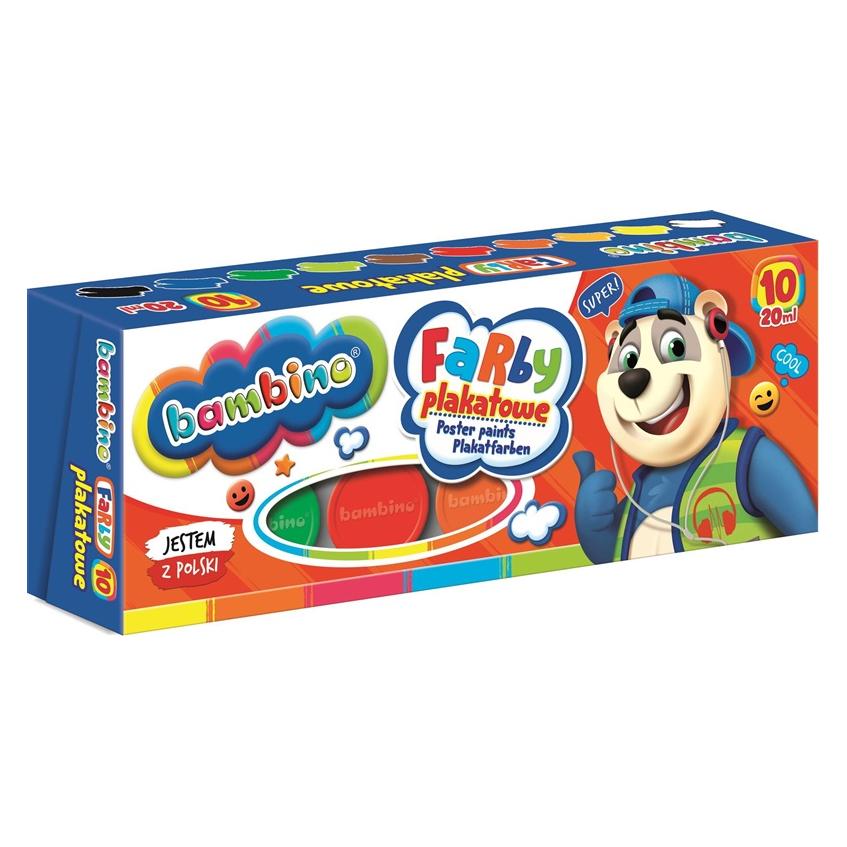 St. Majewski Plakatfarben 20 ml 10 BAMBINO-Farben (20 ml) (5903235005008)