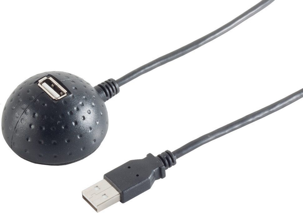 S-CONN USB A naar USB A kabel, USB 2.0, 1,5 meter, zwart