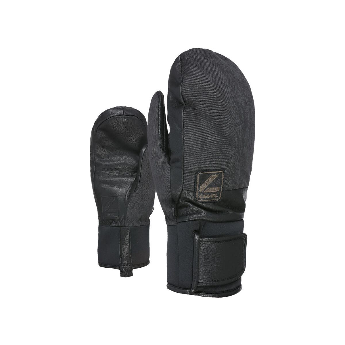 Level Rover Mitten black-grey (18) 9 2220UM-18-9