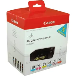 6 Canon Tinten 4873B005 PGI-29 Multipack CMY PC PM R
