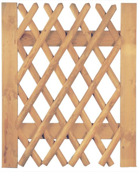 TETZNERJENT Jägerzaun braun Tor 100 x 120 cm 08436045