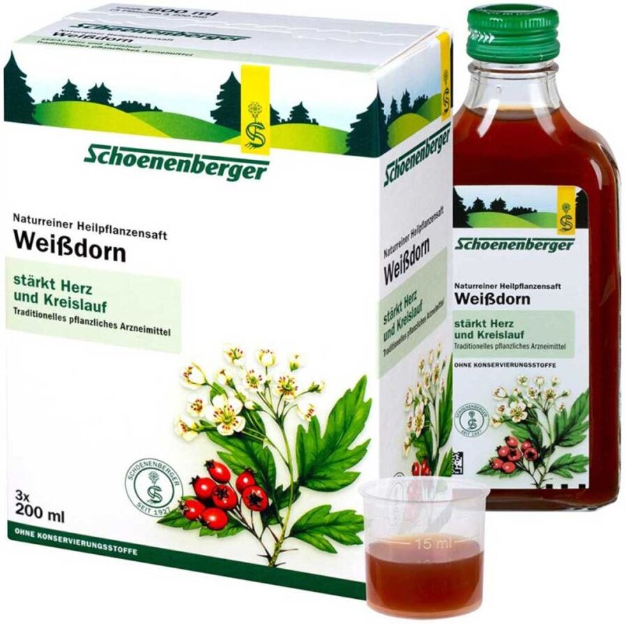 Schoenenberger Naturreiner Heilpflanzensaft Weißdorn
