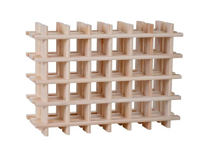 ARANAZ S.L. MANUFACTURAS DE LA MADERA Modulares Weinregal für 24 Flaschen aus Holz, 75,9 x 22 x 54,5 cm