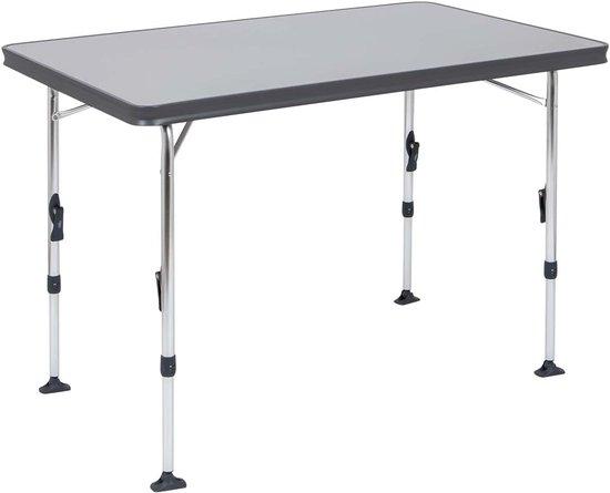 Famanu Campingtisch - Verstellbare Beine - 110x70 cm - Grau