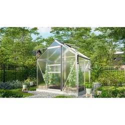 Vitavia Gewächshaus "Marley" inkl. Ready2Grow Zubehör-Set,aluminium eloxiert,2,5 m2