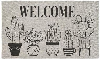Stupell Desert Cowboy Cacti Themed Sisal Door Mat,18x30