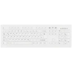 Contour Design Active Key Contour ClassicClean Medizinische Tastatur Abnehmbare Abdeckung Full-Size Kabellos Weiß DE C8100