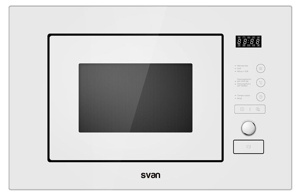 Mikrowelle 20 L, 800 W, Grill 1000 W, 8 Programme, Timer 95 Min., integrierbar