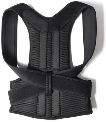 Uplift Essentials Universal Full Back Posture Corrector Belts For Men And Women black s