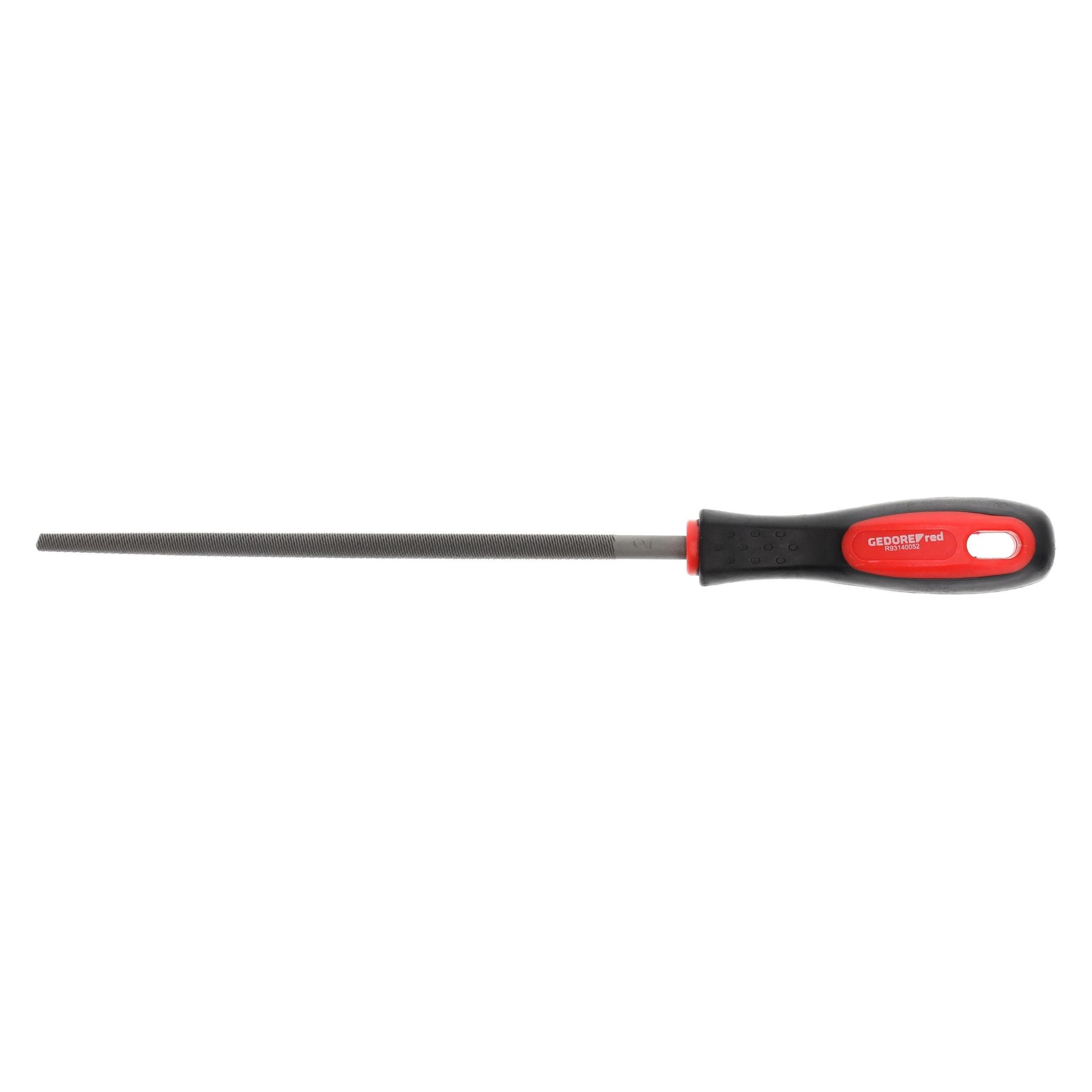 Gedore Red red Rundfeile, Spezialstahl, 2-Komponenten-Griff, Rot/Schwarz (Hieb 2, 310 mm) (3301593)