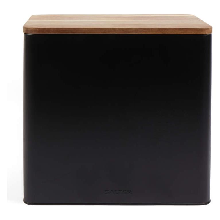 Salter BW128991 Toronto Bread Bin Black/Wooden (BW128991)