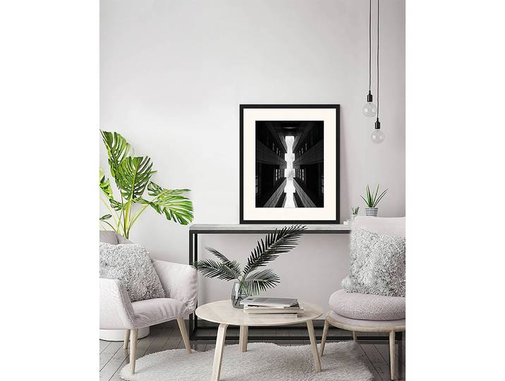 Bild Tall Buildings in City Rahmen: Massivholz Buche, lackiert Abdeckung: Plexiglas / Passe Partout Schwarz 53 x 63cm