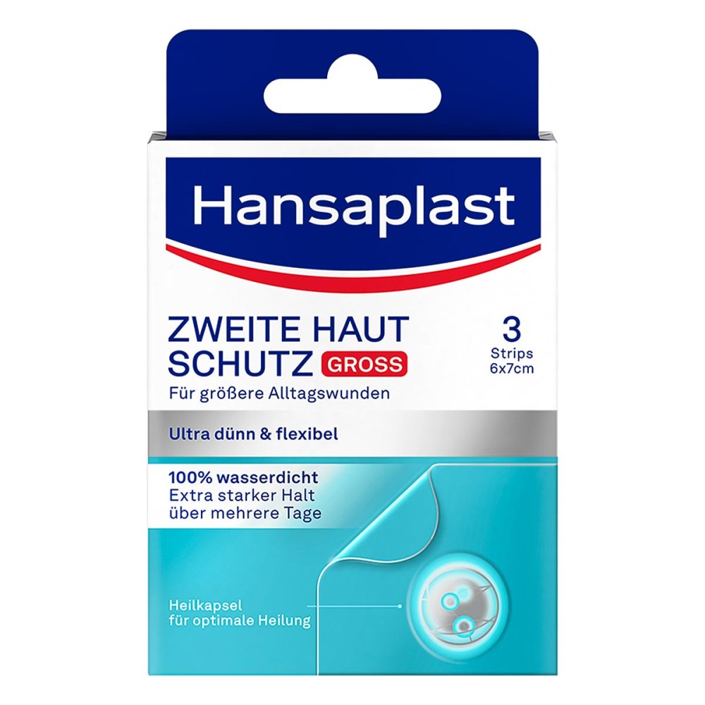 Beiersdorf AG Hansaplast Zweite Haut Schutz Pflaster Groß 18411063