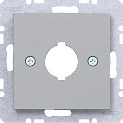 Hager WAF1171TA Zentralstück f. Melde- u. Befehlsg. 18,8 mm, A.x/C.x, titan metallisch lack