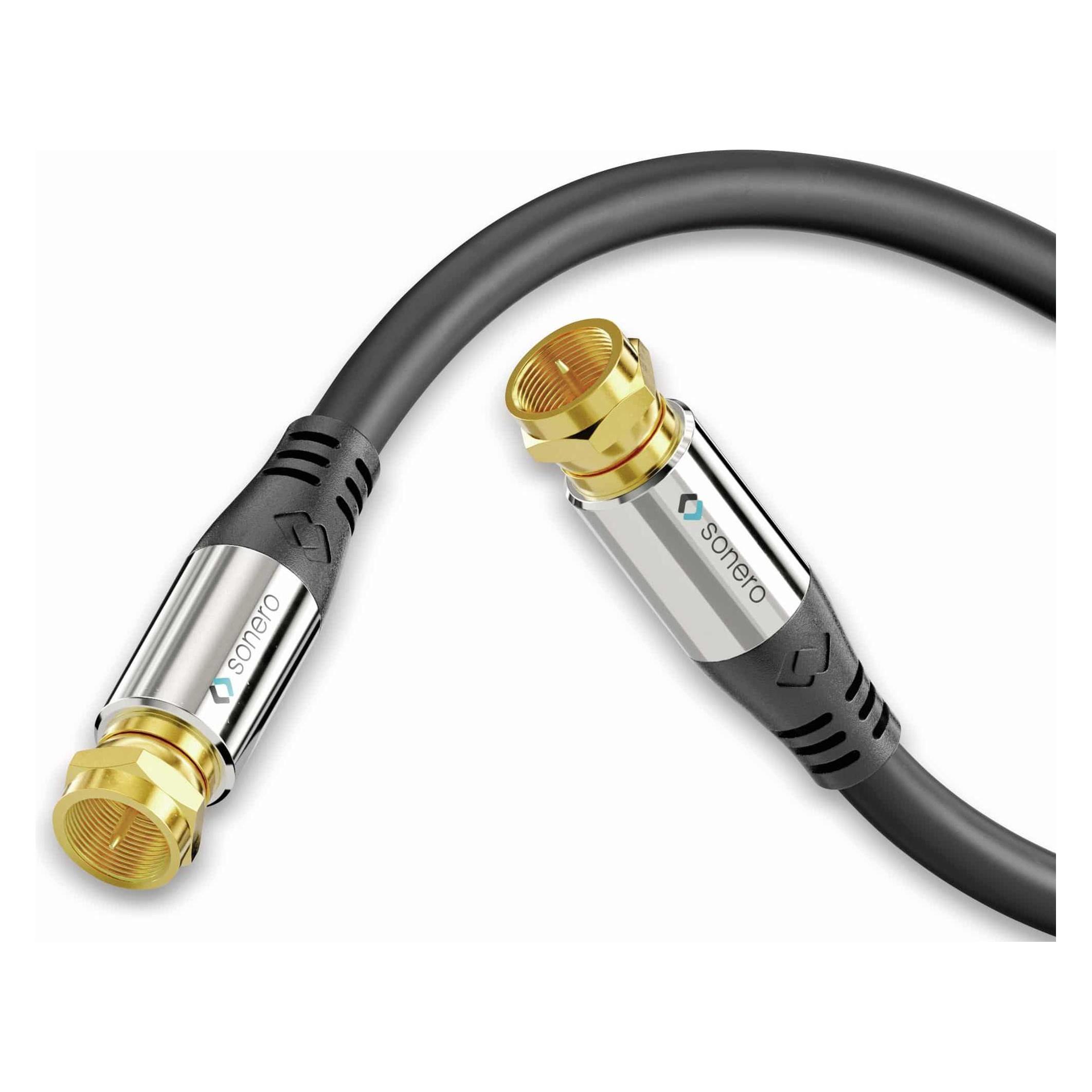 Purelink Premium Sat Antennenkabel / Koaxialkabel, 10,0m, schwarz (S-SC000-100)