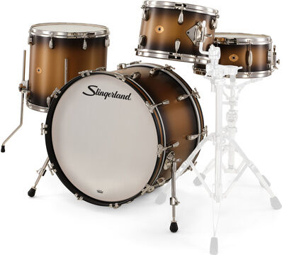"Slingerland 22"" Radio King 4pc w/Snare BG Black"