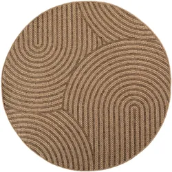 Teppich Outdoor Jute-Optik Wetterfest Waschbar Strapazierfähig Balkon Terrasse Küche OEKO-TEX Schadstoffgeprüft – ARLBERG von Kadima Design