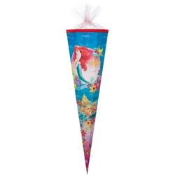 Nestler Schultüte Disney Arielle- Meereszauber mit Organza-Verschluss, 12-eckig, 85 cm