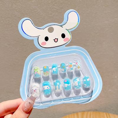 Modern Mode Marketplace Kawaii Hello Kitty Press On Nails Cute Cartoon Nail Art Set e