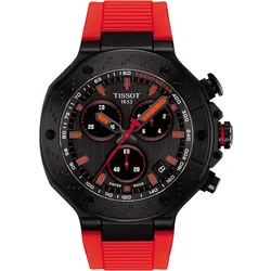 Tissot T1414173706101 Herrenuhr T-Race Quartz Chronograph Rot/Schwarz