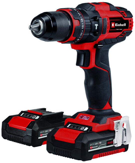 Einhell Perceuse-visseuse à percussion sans fil TE-CD 18/40 Li-i +64 (2x2,0Ah) (4513992)