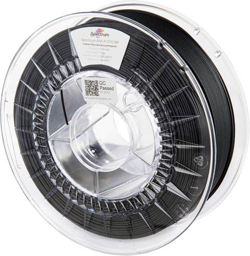 Spectrum Filaments 80716 ASA-X CF10 Filament ASA schlagfest, witterungsbeständig, UV-beständig, Kohlefaserverstärkt 1.75mm 1000g