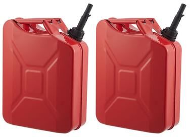 Garvee 20L Metal Fuel Can, 5.3 Gallon Jerry Can with Tube, Sealing Cap & Comfort Handle, Rust-Resistant for Car, Motorcycle