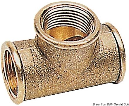 Osculati Raccordo in ottone Raccordi a T ottone 3"