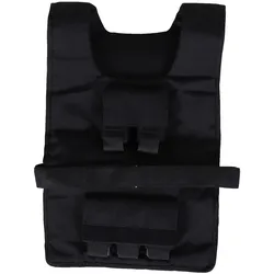 30 kg Trainingsweste Gewichtsweste Verstellbar Krafttraining Fitness Oxford Eisen Schwarz 36 x 52 cm