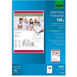 Sigel Inkjet Professional (160 g/m2, A3, 100 Stk.), Fotopapier, Weiss