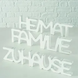 Schriftzug ZUHAUSE (BH 10x10 cm) - BH 10x10 cm