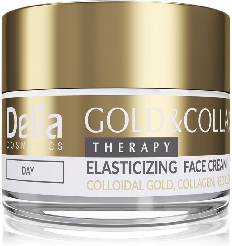 Delia Cosmetics Gold & Collagen Therapy Tagescreme verbessert die Hautelastizität 50 ml
