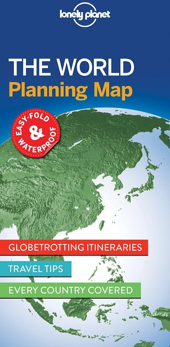 Lonely Planet EN Carte pliée - Le monde (en anglais)   Lonely Planet