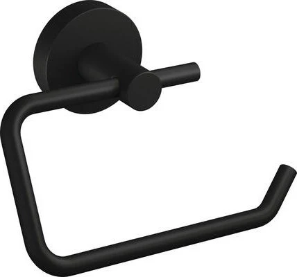 Tesa MOON BLACK Toilettenpapierhalter matt inkl. Klebelösung