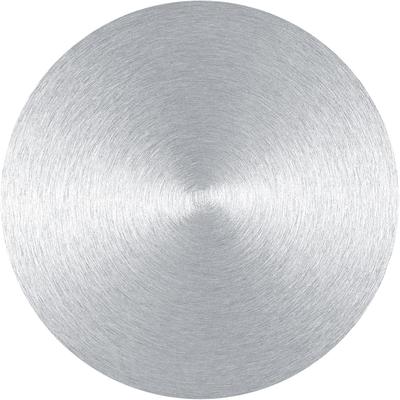 LED Wandleuchte "DELTA", silber (aluminiumfarben eloxiert), 1, Ø 30cm H: 4cm, 1 Stk., HELL HÖLLISCH GUTES LICHT, Leuchten, B-Link Fernbedienung, LED Wandleuchte