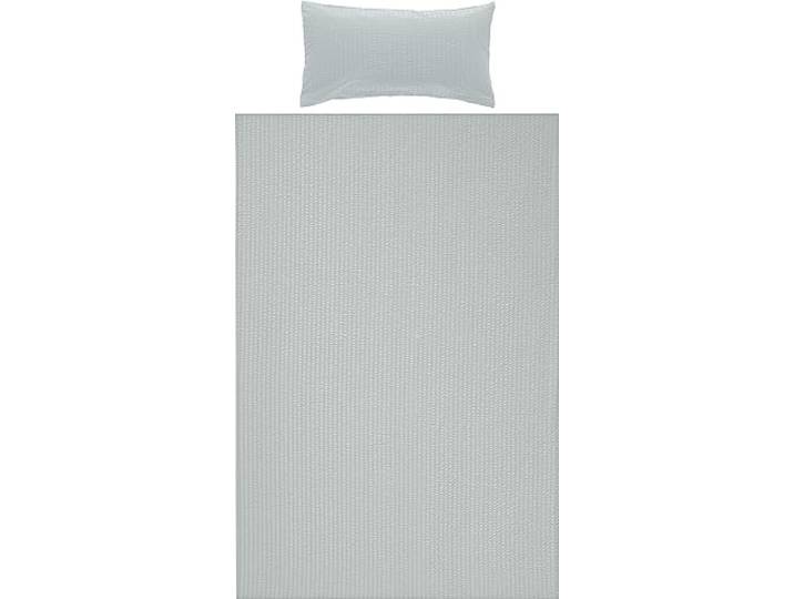 Erwin Müller Seersucker Bettwäsche Uni Rosenheim mit Hotelverschluss Silber Größe 40x80 cm / 135x200 cm - für die warme Jahreszeit, bügelfrei, atmungsaktiv