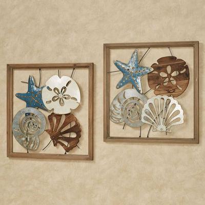 Touch of Class Coastal Medley Openwork Wall Art Multi Earth Set of Two, Set of Two, Multi Earth