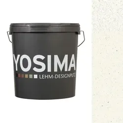 CLAYTEC YOSIMA Lehm-Designputz Weiss JA - 20 kg Eimer