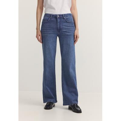 5-Pocket-Jeans BUGATTI "Modern Fit", Damen, Gr. 40, Normalgrößen, 370, marine, 98% Baumwolle, 2% Elasthan, Jeans 5-Pocket-Jeans, Modern Fit Baumwoll-Stretch Essentials
