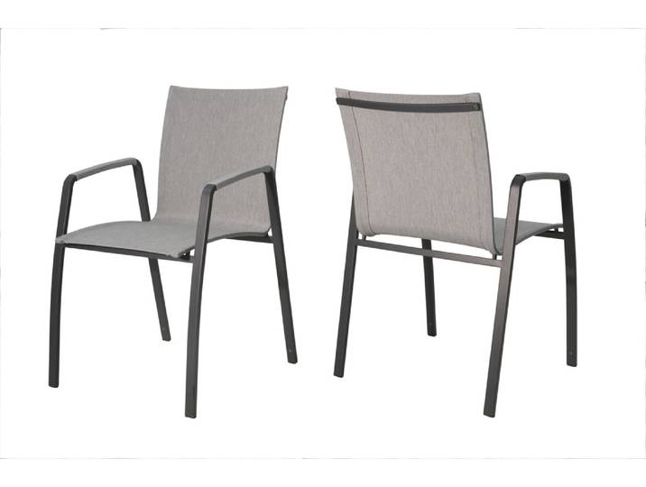 2er Set SIT Mobilia Cruz Gartenstuhl Textilen Aluminium
