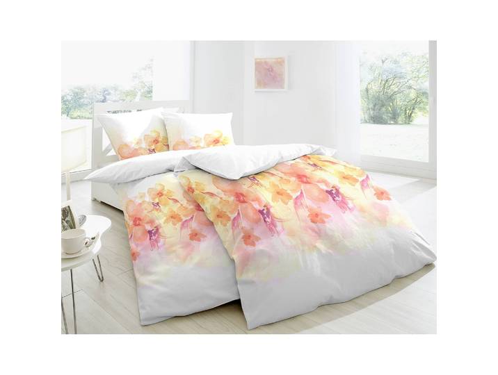 Mako-Satin-Bettwäsche Amargosa 240 x 220cm Weiß