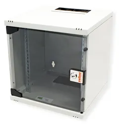 Roline 10-Zoll Wandgehäuse 6 HE (6 HE, 10 Zoll Rack), Serverschrank, Grau