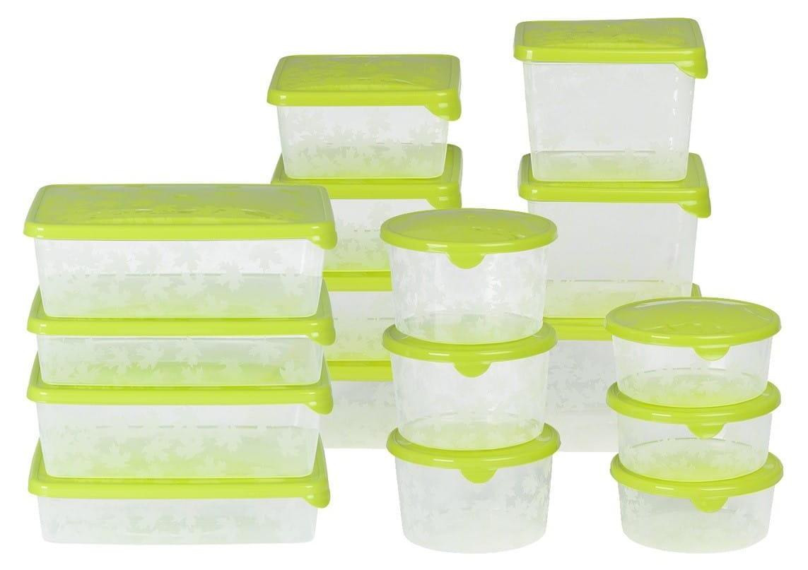 Branq Set van 17 voedselbewaarcontainers, opbergboxen en vershoudbakjes