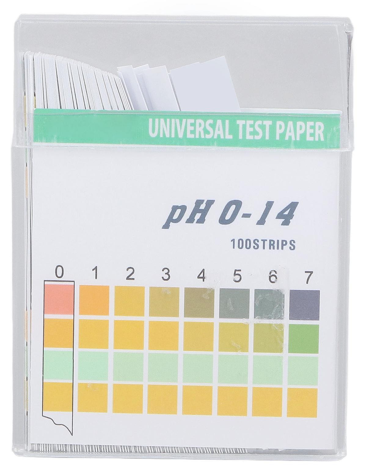Gistuch 100 stuks pH-teststrips voor professionele meting van cosmetica, drinkwater en bodem, pH-waarde 0-14